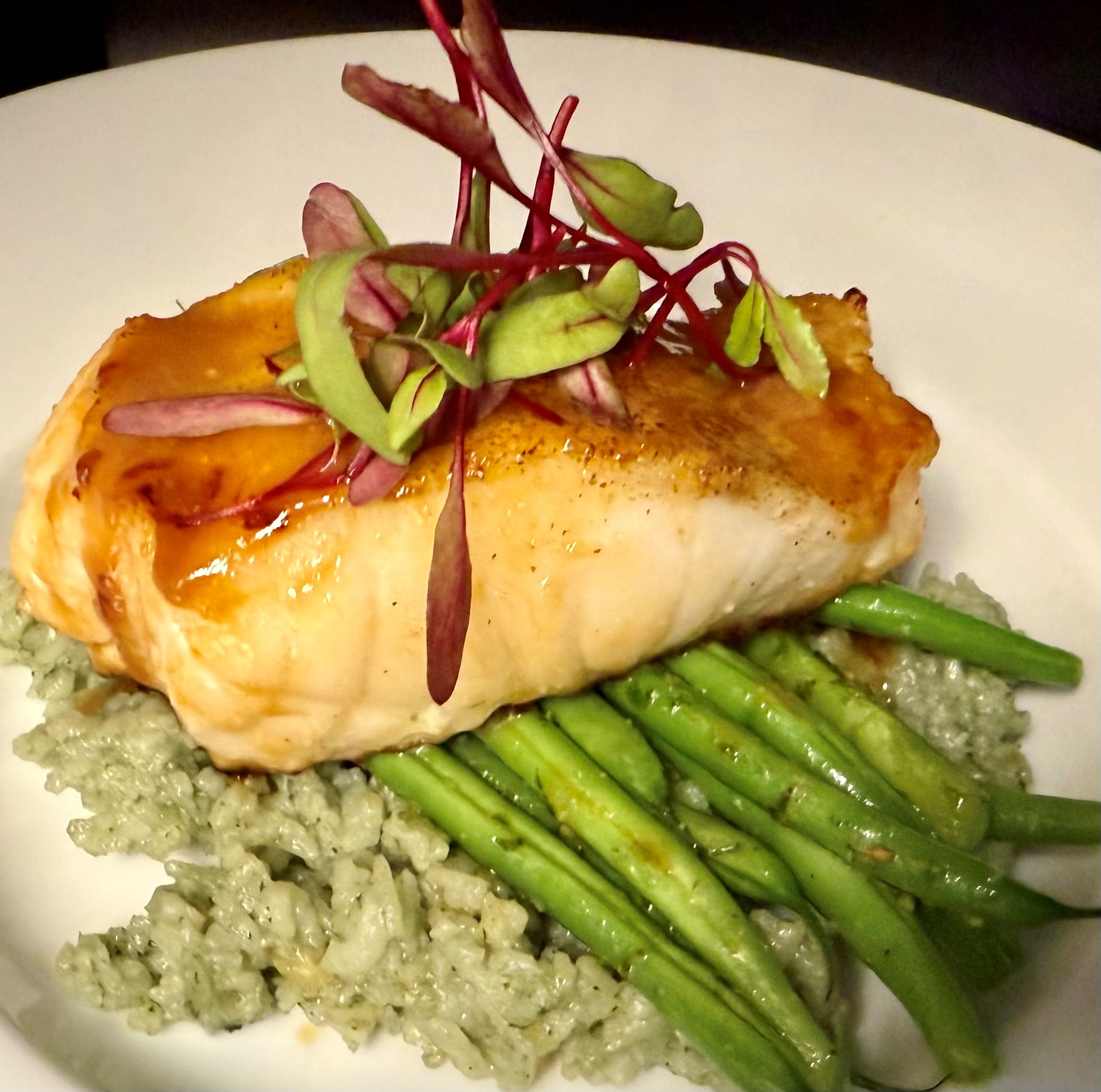 Alaskan Halibut with Prosecco Beurre Blanc